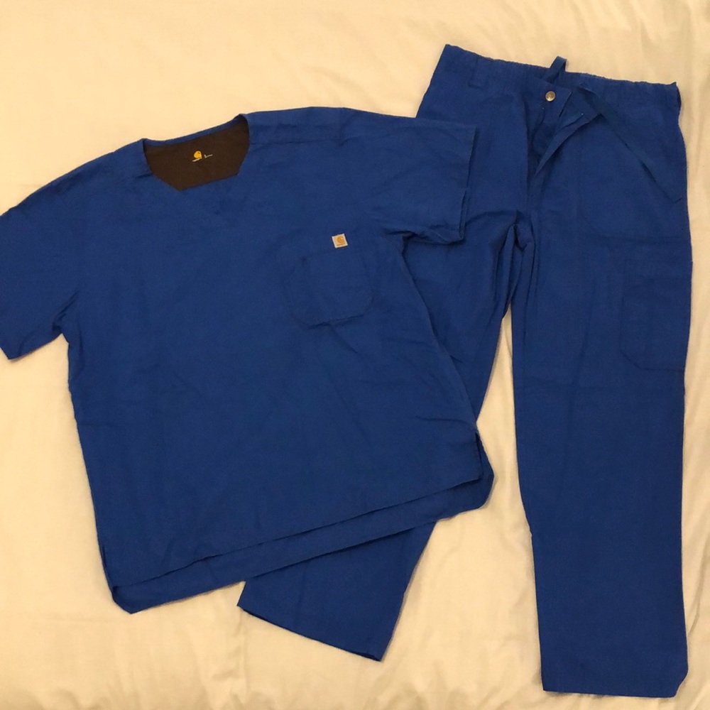 Men’s Carhartt Scrub Set in Royal Blue